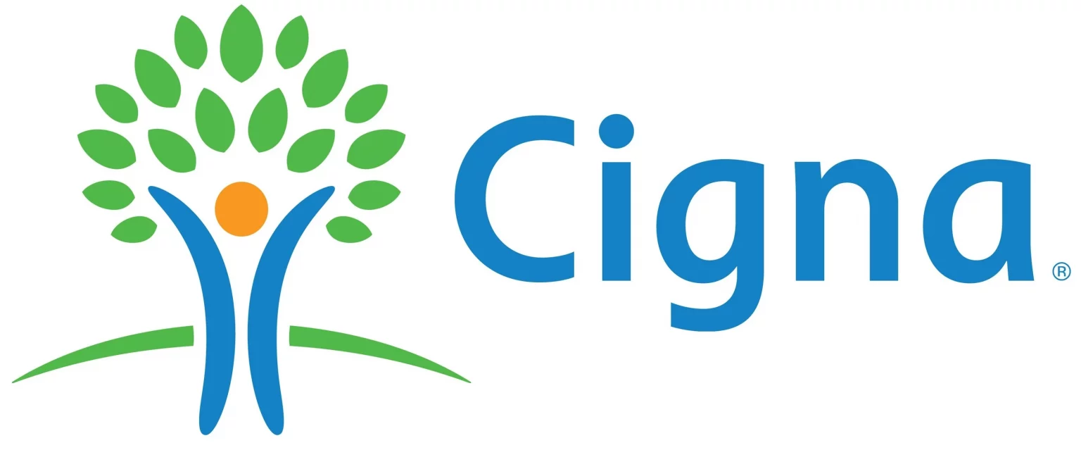 Official Cigna insurance logo – accepted for 24/7 mental health services at Hope Springs Mental Health Clinic